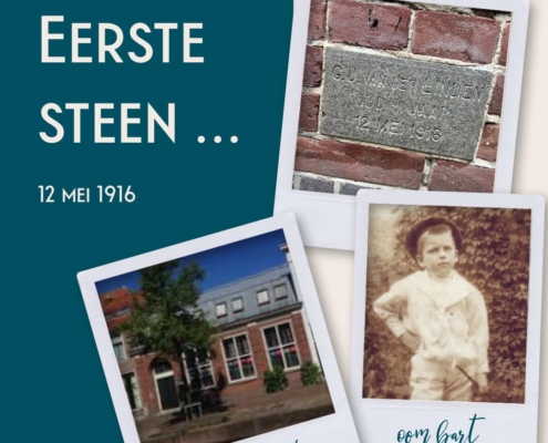 12 mei 1916 eerste steen drukkerij op Vliet 4a