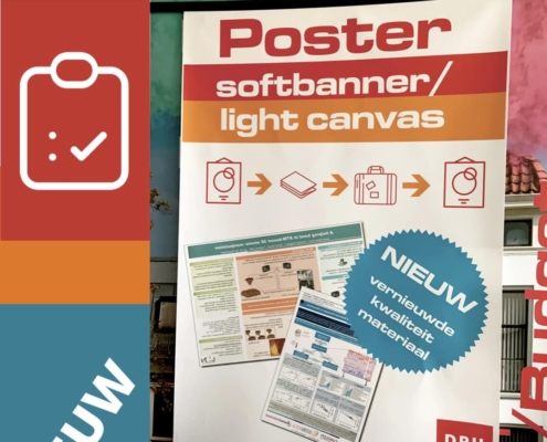 nieuwe kwaliteit softbanner canvas-light opvouwbare poster