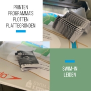printen en plotten programma en plattegronden swim-in leiden