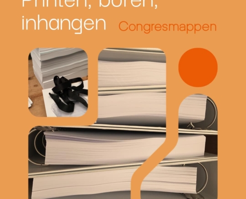 congreswerk printen boren inhangen mappen signing certificaten notitieblokken badges