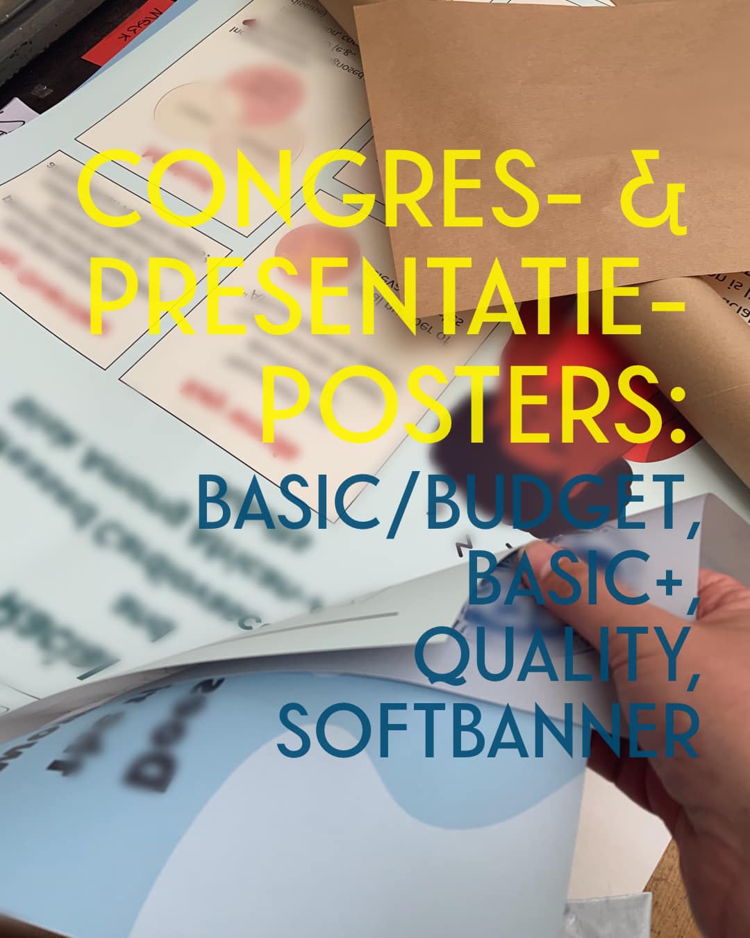 congres- en presentatieposters: basic/budget basic+ quality softbanner